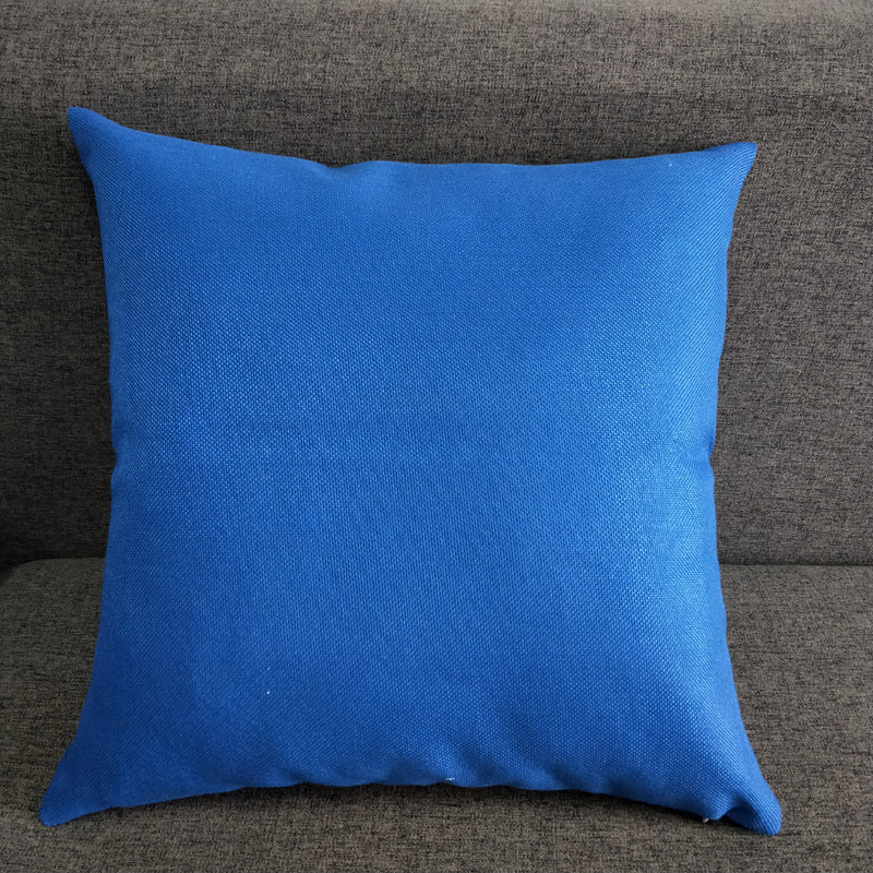 1pc Solid Color Sofa Bed Waist Throw Cushion Covers Pillowcase Christmas Decor