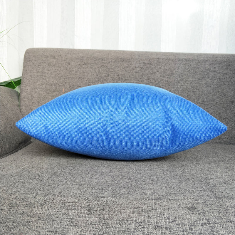 1pc Solid Color Sofa Bed Waist Throw Cushion Covers Pillowcase Christmas Decor