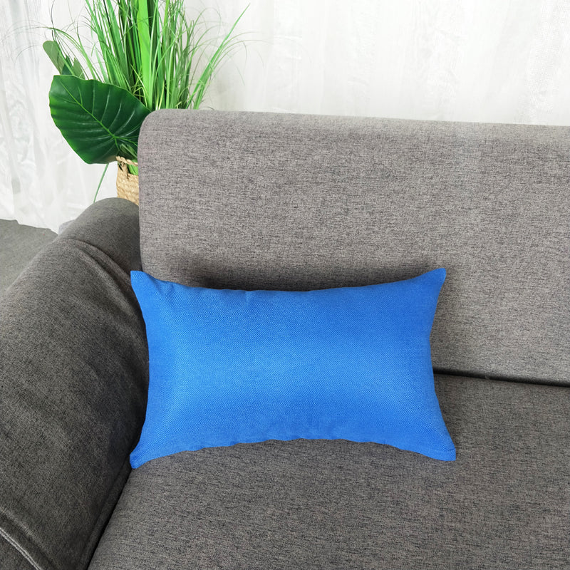 1pc Solid Color Sofa Bed Waist Throw Cushion Covers Pillowcase Christmas Decor