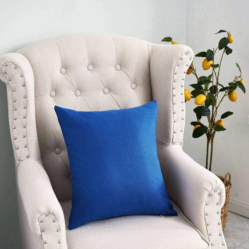 1pc Solid Color Sofa Bed Waist Throw Cushion Covers Pillowcase Christmas Decor