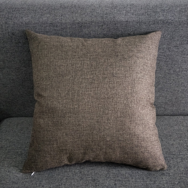 1pc Solid Color Sofa Bed Waist Throw Cushion Covers Pillowcase Christmas Decor