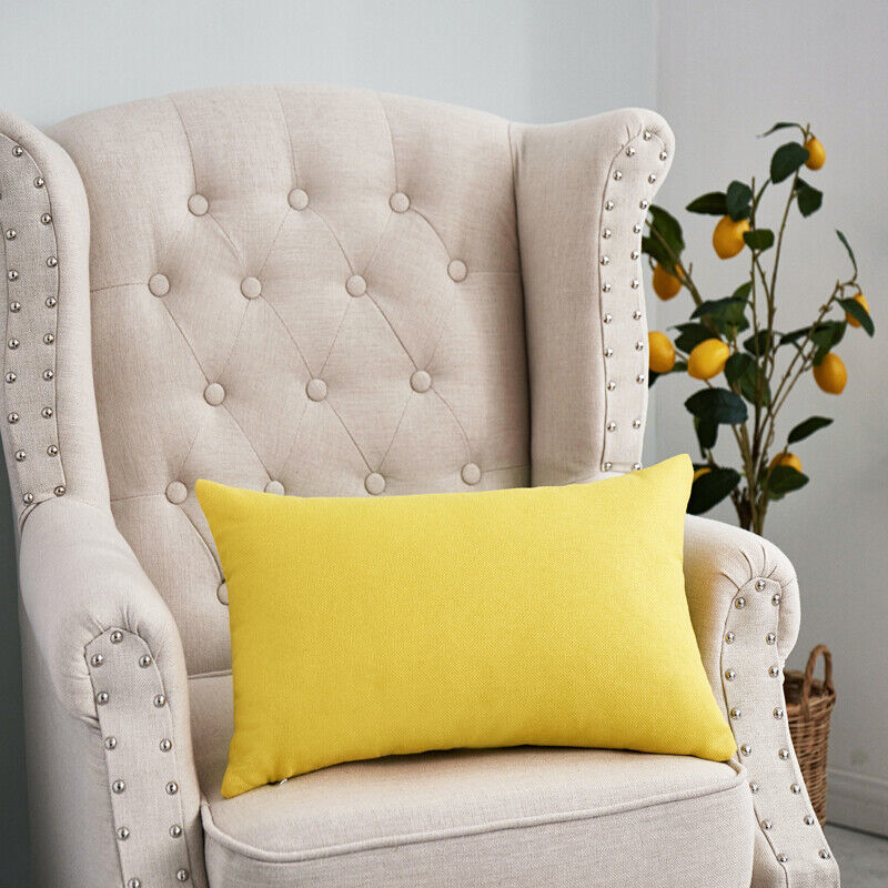 1PC Sofa Pillow Case Throw Waist Cushion Covers Pillowcase Home Christmas Decor