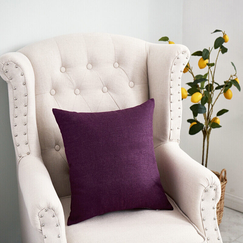 23 Colors Solid Color Pillow Case Sofa Car Waist Throw Cushion Covers Home Decor