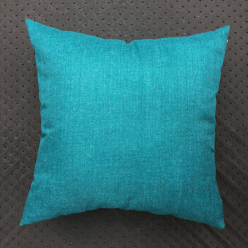 1pc Solid Color Sofa Bed Waist Throw Cushion Covers Pillowcase Christmas Decor