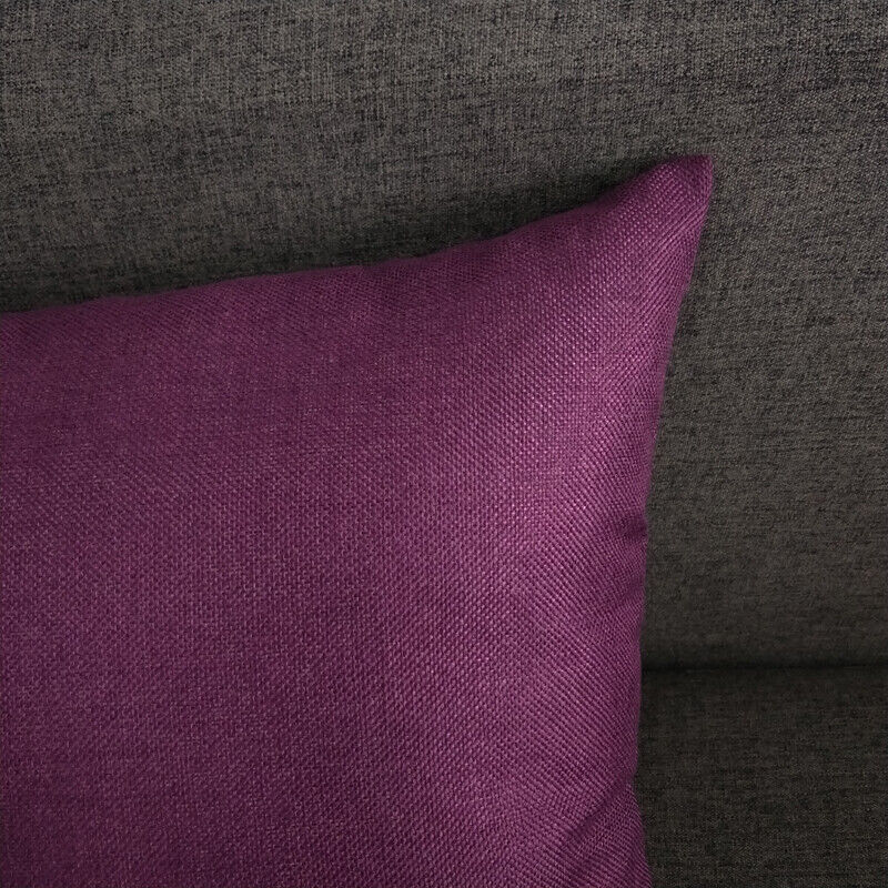 1pc Solid Color Sofa Bed Waist Throw Cushion Covers Pillowcase Christmas Decor