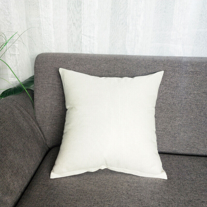 1pc Solid Color Sofa Bed Waist Throw Cushion Covers Pillowcase Christmas Decor