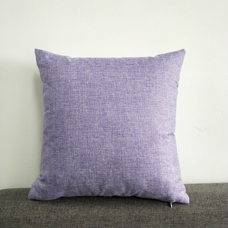 1pc Solid Color Sofa Bed Waist Throw Cushion Covers Pillowcase Christmas Decor