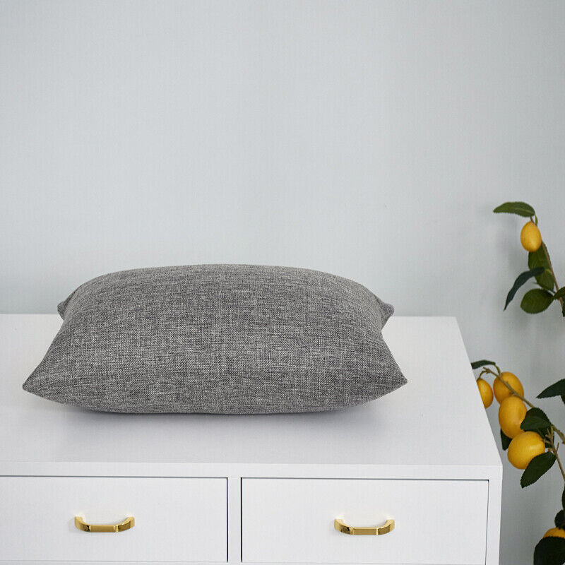 Pillowcase Solid Color Sofa Cushion Cover Office Throw Waist Pillow Covers Decor