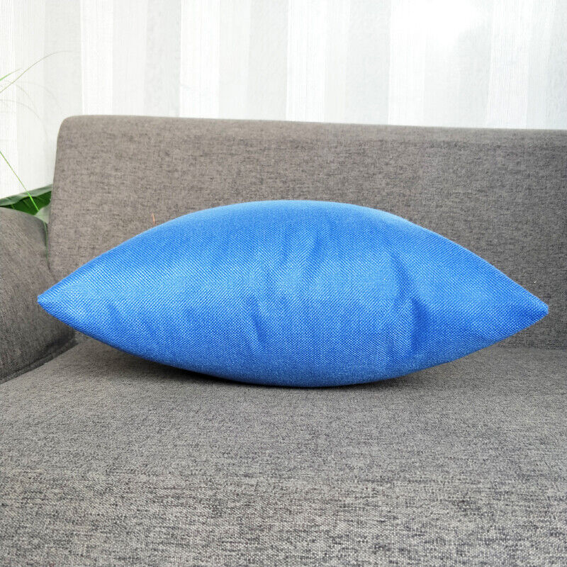 Pillowcase Solid Color Sofa Cushion Cover Office Throw Waist Pillow Covers Decor