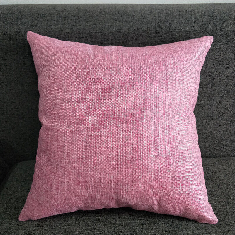 Pillowcase Solid Color Sofa Cushion Cover Office Throw Waist Pillow Covers Decor
