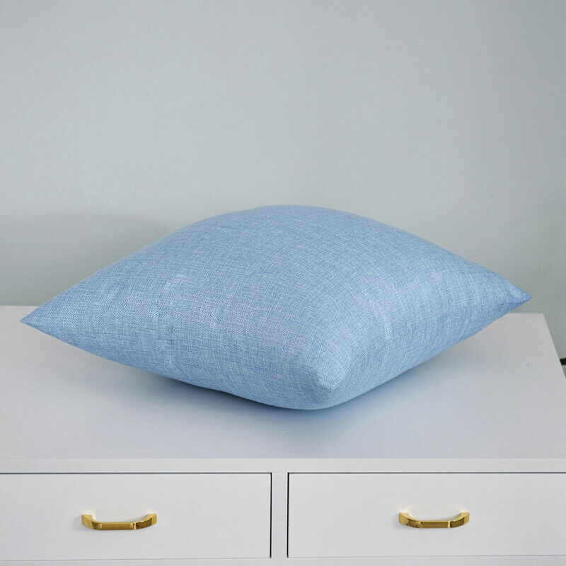 Pillowcase Solid Color Sofa Cushion Cover Office Throw Waist Pillow Covers Decor