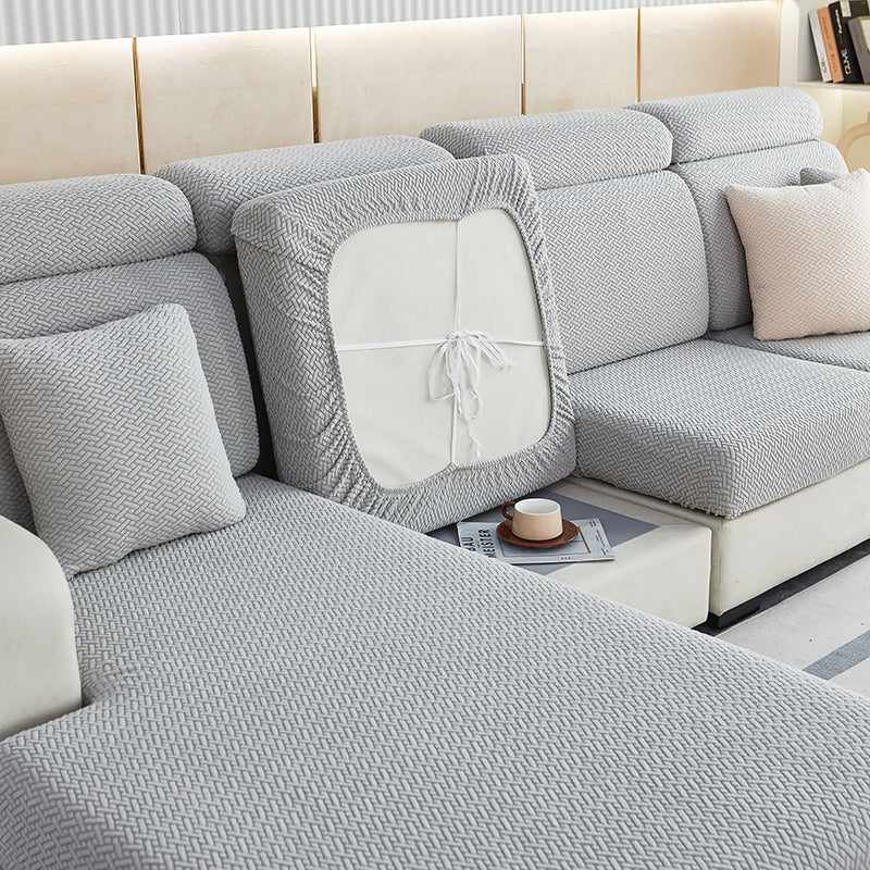 1 2 3 4 Seater Sofa Cushion Covers Jacquard Stretch Couch Seat Slipcover