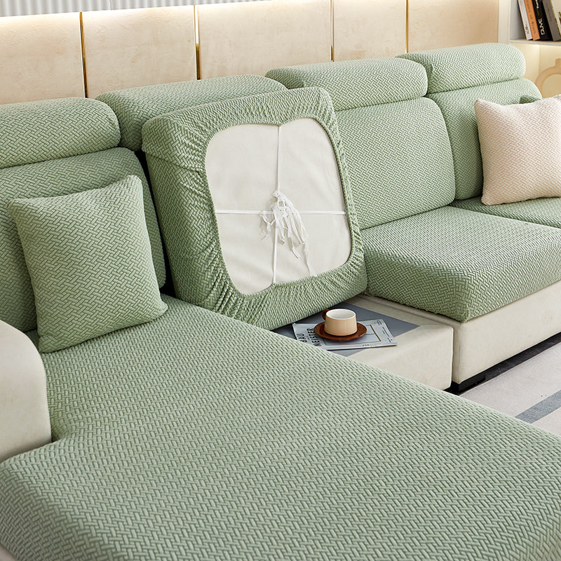 1 2 3 4 Seater Sofa Cushion Covers Jacquard Stretch Couch Seat Slipcover