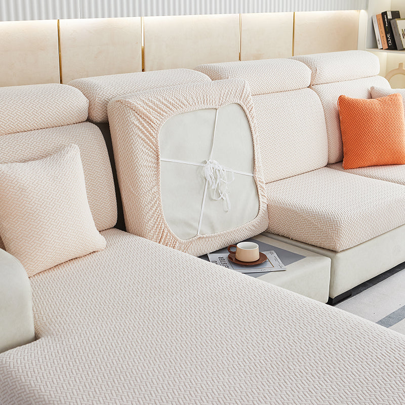 1 2 3 4 Seater Sofa Cushion Covers Jacquard Stretch Couch Seat Slipcover