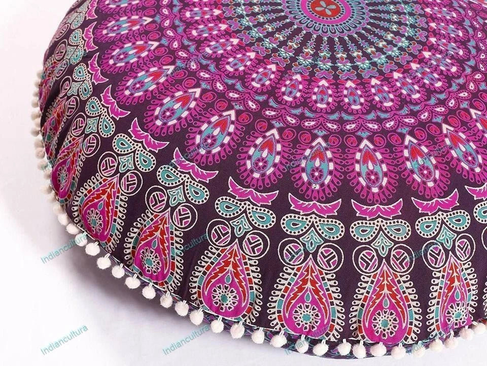 Cushion Cover Traditional Art Yoga Home Decor Sofa Pillow Cover Case