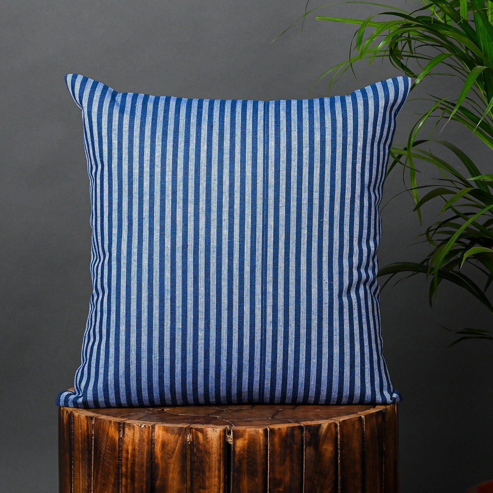 Cotton Cushion Covers Throw Pillow Cover Case Striped Home Sofa Decor-Set of 2