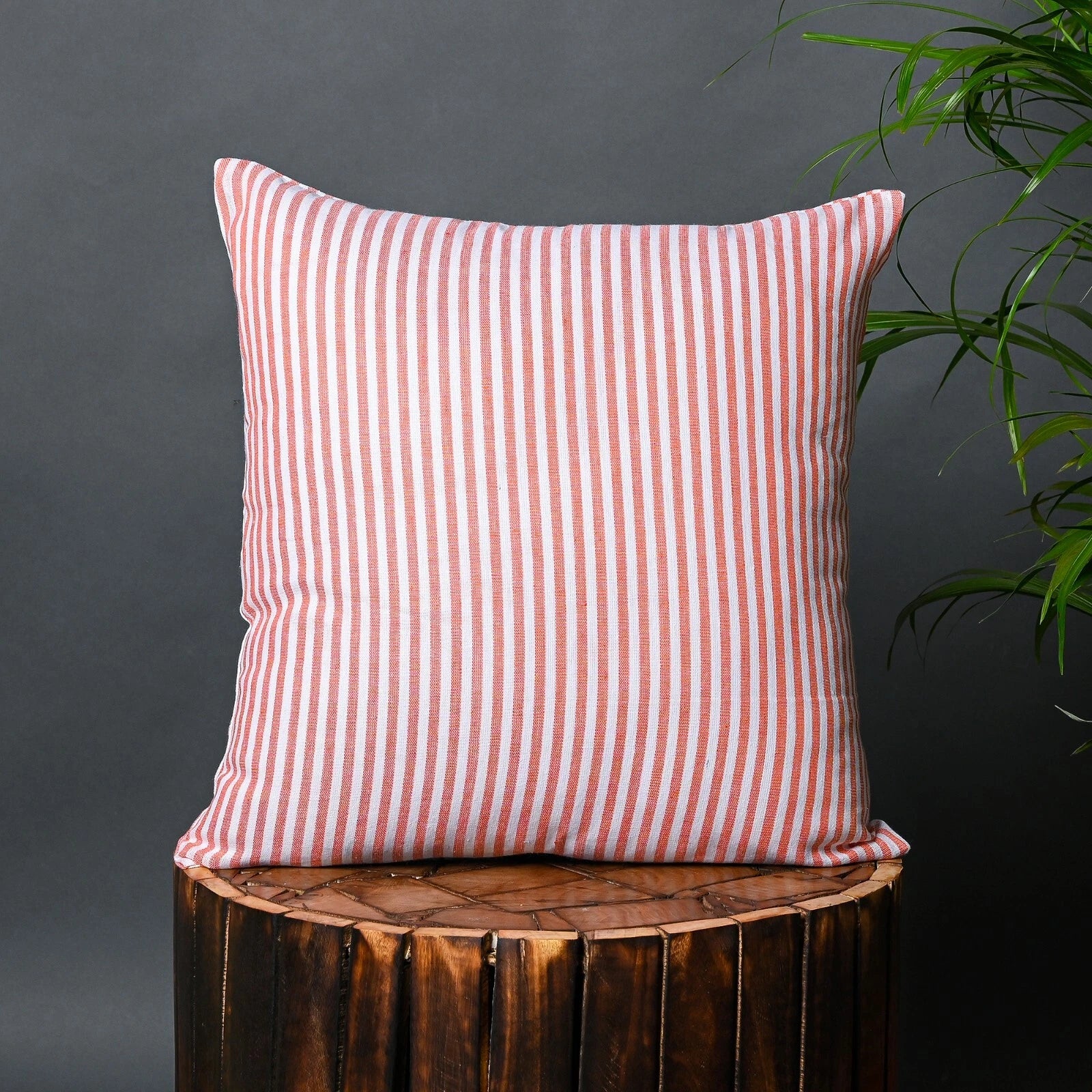 Cotton Cushion Covers Throw Pillow Cover Case Striped Home Sofa Decor-Set of 2