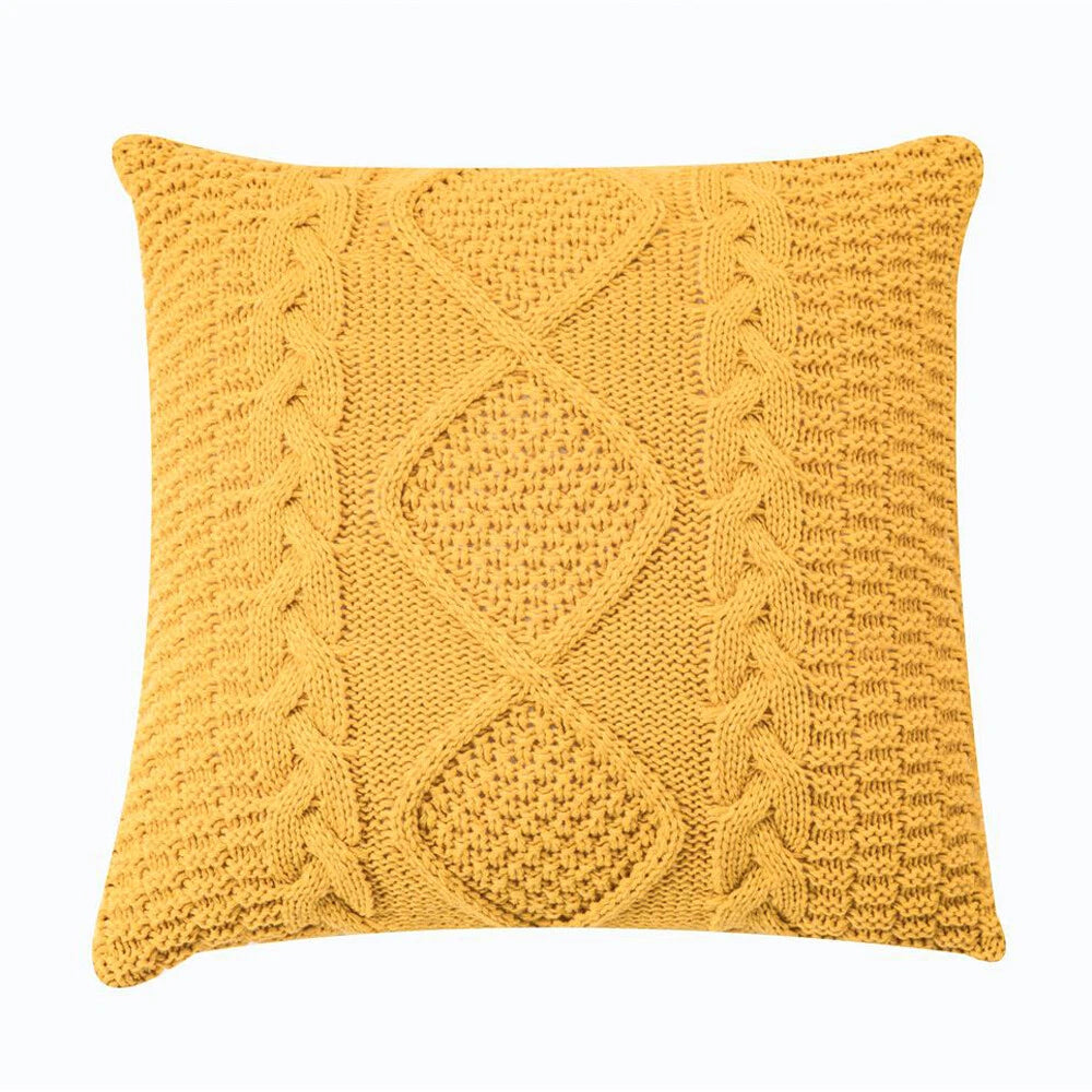 1pc Fashion Throw Pillow Case Sofa Waist Cushion Covers Knitted Home Bed Decor