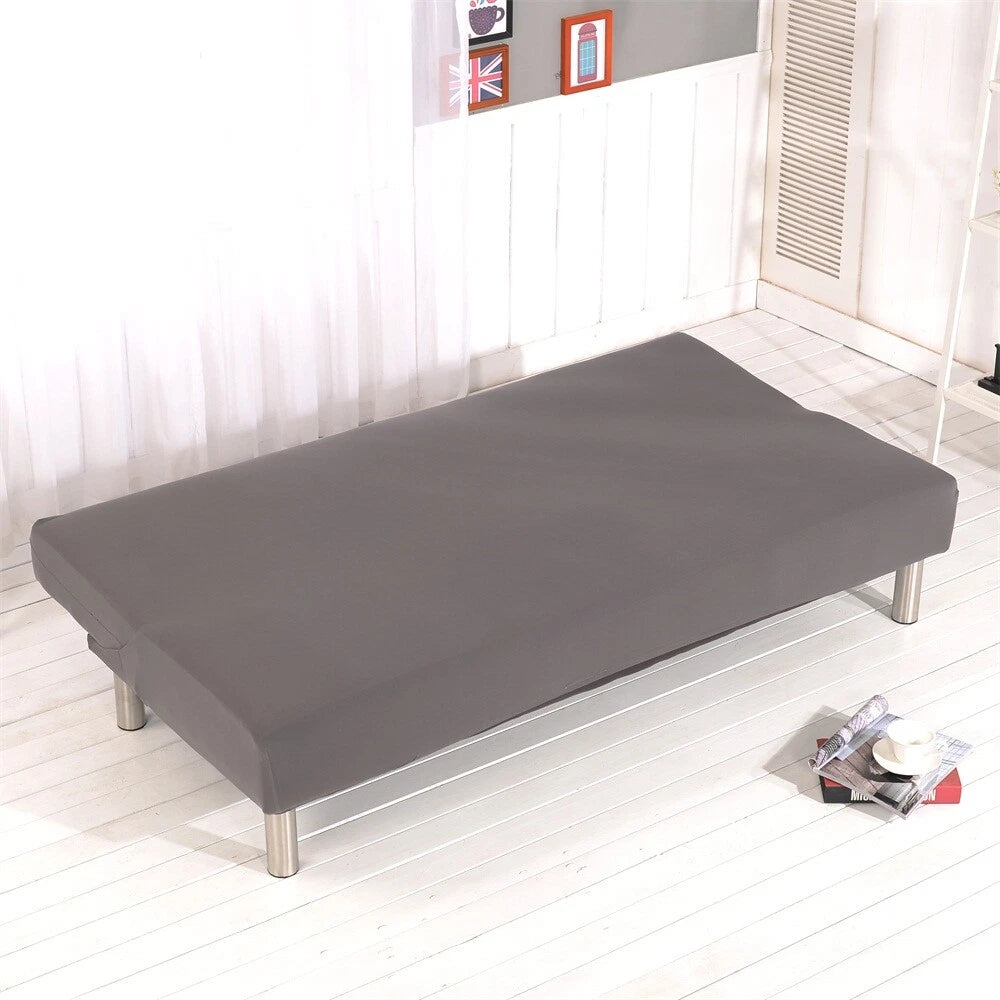 Armless Sofa Cover Stretch Slipcover Furniture Protector Slipcover + Pillowcase
