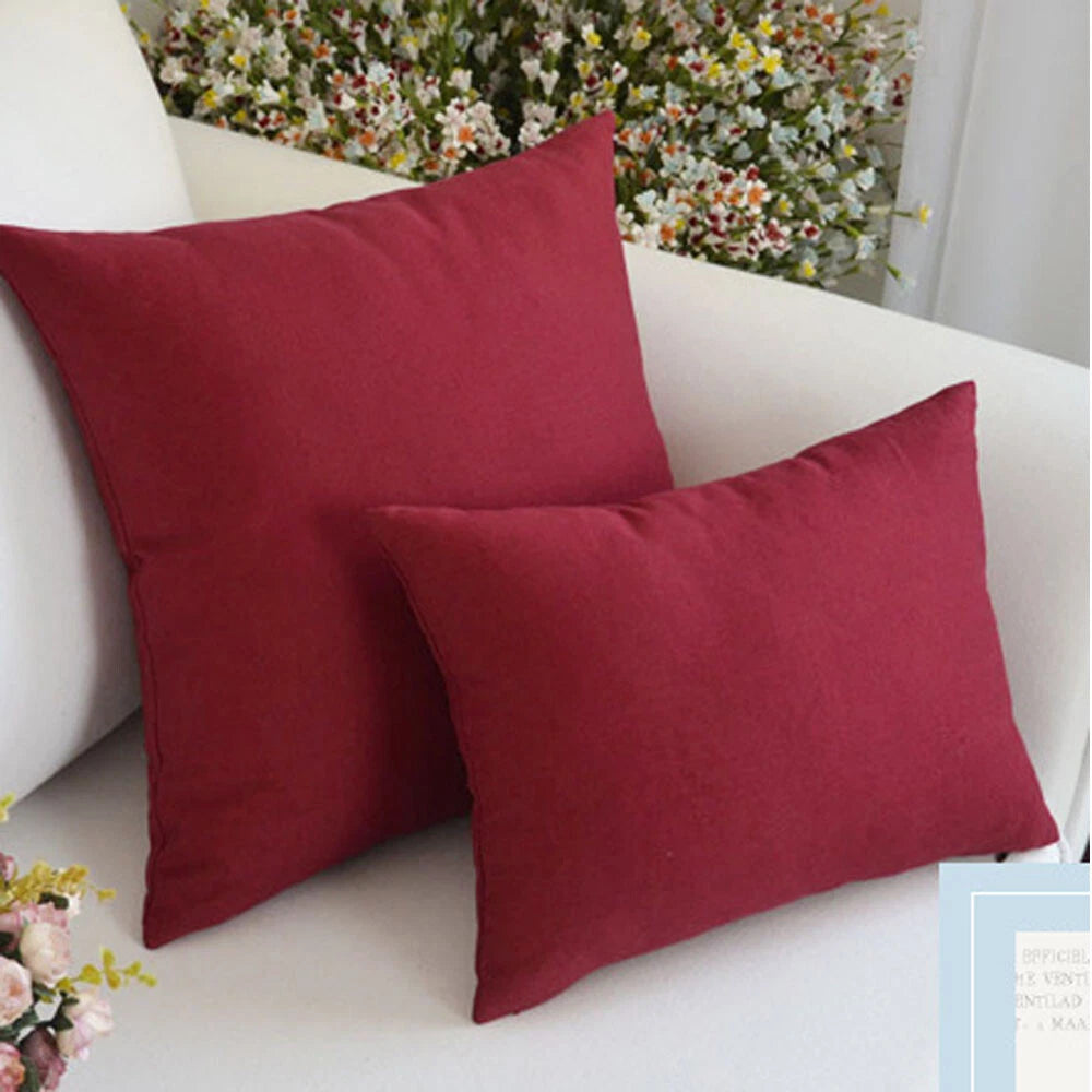 Home Print Cushion Covers Square Pillowcase Sofa Throw Waist Bed Decor Christmas
