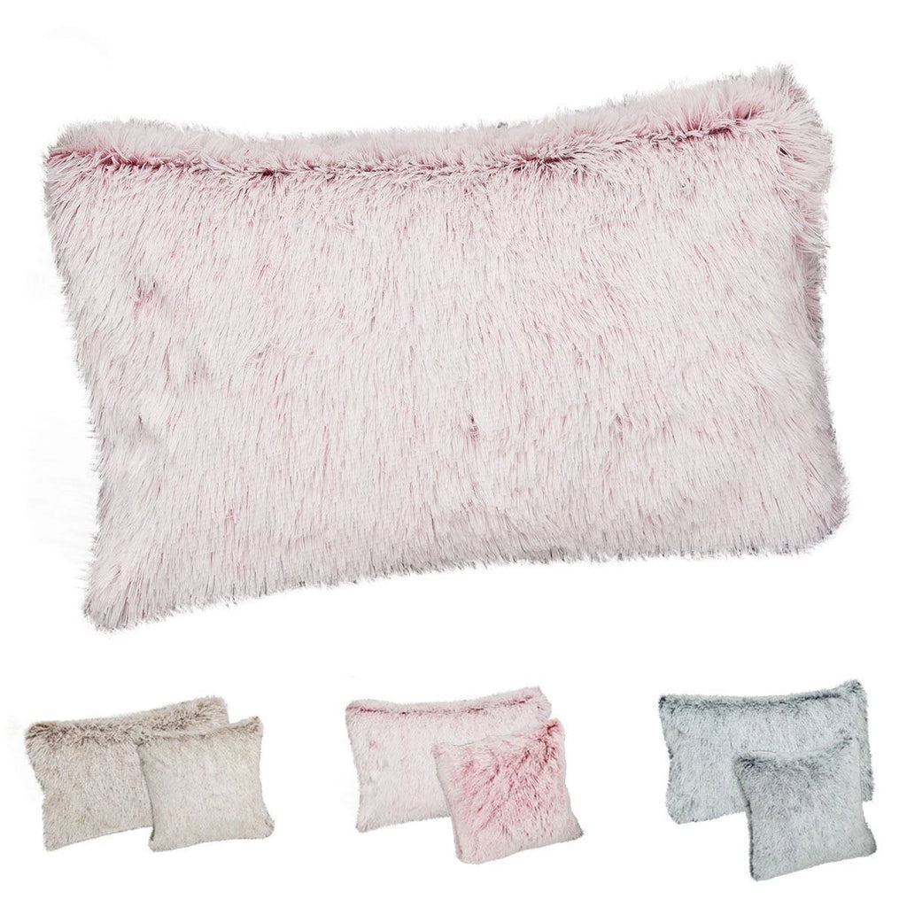 Velvet Plush Fur Faux Pillow Case Bed Sofa Waist Throw Cushion Cover Home Decor
