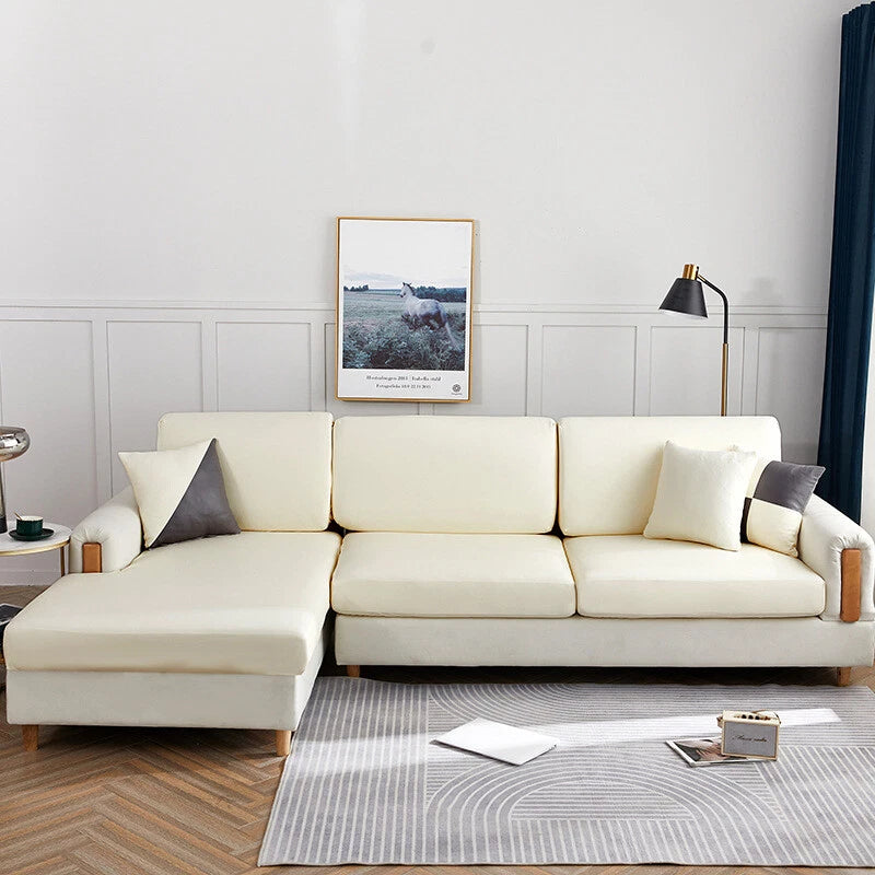 1 2 3 4 Seater PU Leather Sofa Cushion Cover Waterproof Sofa Couch Seat Cover