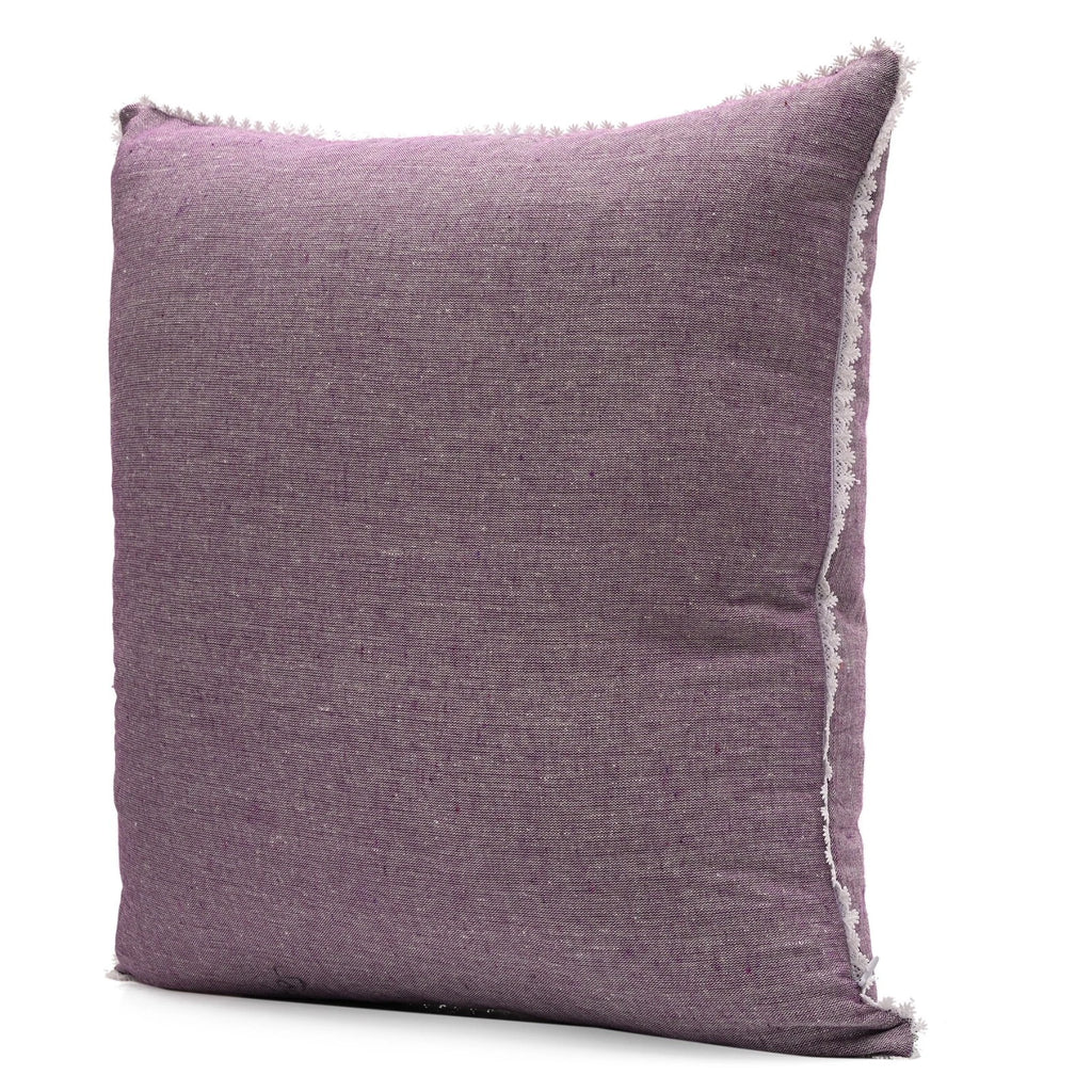 Cotton Cushion Cover Home Sofa Decor Throw Pillow Case Covers Solid with Lace