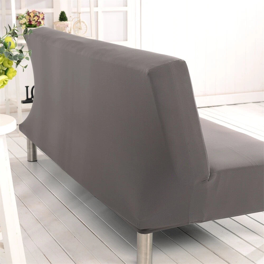 Stretch Sofa Slipcover Armless Chair Cover Sofa Bed Cover +Pillowcase Home Decor