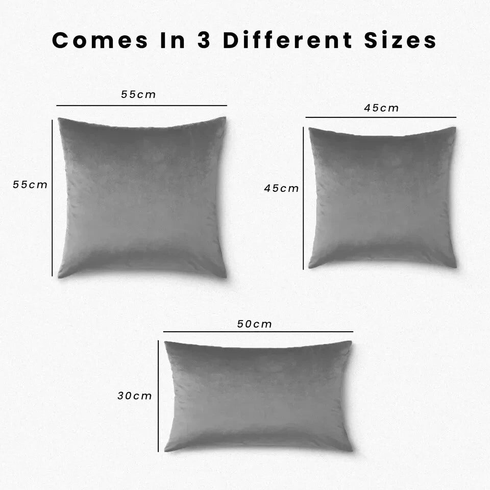 Velvet Cushion Covers Square Sofa Pillow Cases Pack of 4, 3, 2  Bed Sofa Decor