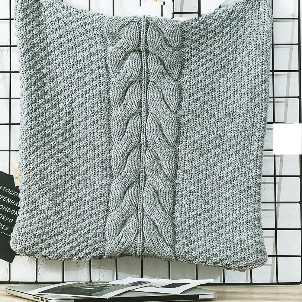 18" Knitted Pillow Case Throw Office Sofa Bed Waist Cushion Cover Pillowcase 1pc