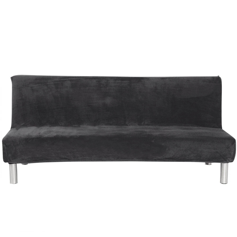 Armless Futon Sofa Bed Cover Full Size Thicker Plush Sofa Slipcover orPillowcase