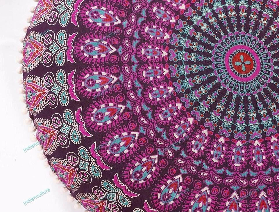 Cushion Cover Traditional Art Yoga Home Decor Sofa Pillow Cover Case