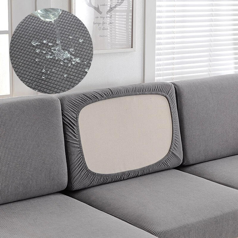 Waterproof Jacquard Sofa Cushion Cover Slipcover For Backrest Stretch Seat Cover