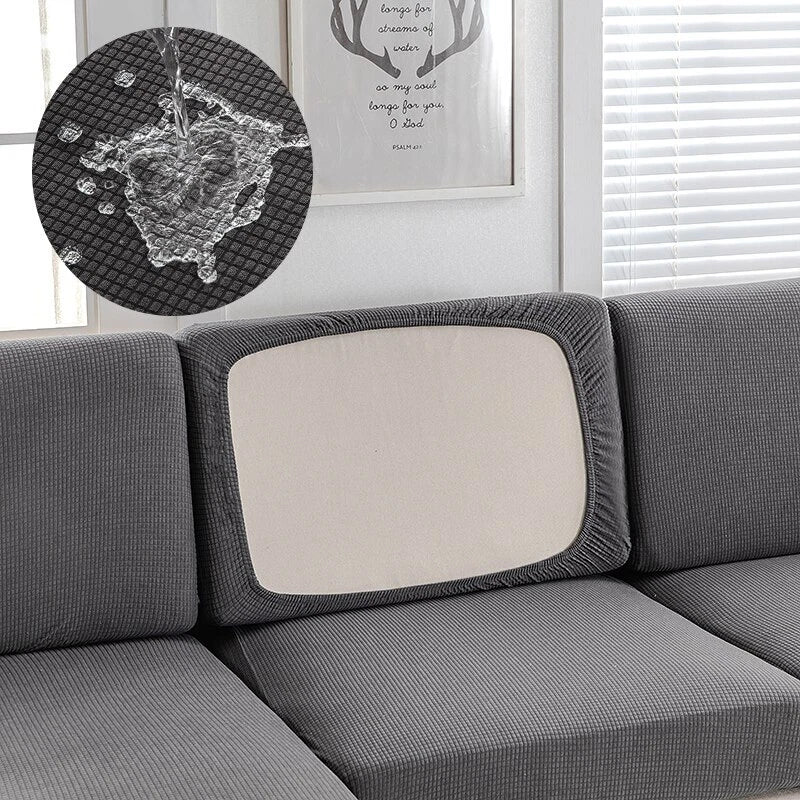 Waterproof Jacquard Sofa Cushion Cover Slipcover For Backrest Stretch Seat Cover
