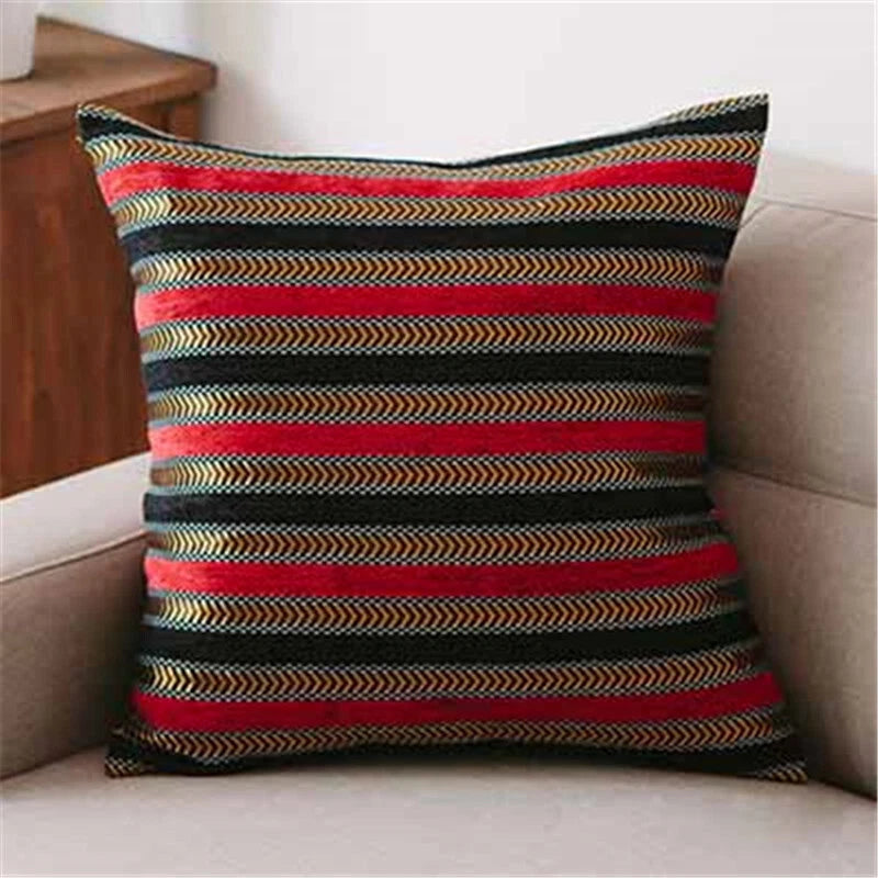18x18" Chenille Fabric Vintage Throw Pillow Covers Sofa Bed Cushion Cover Case