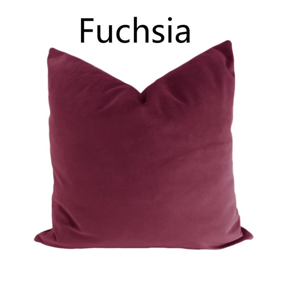 Velvet Pillow Case Waist Throw Cushion Cover Home Office Sofa Chair Bed Decor
