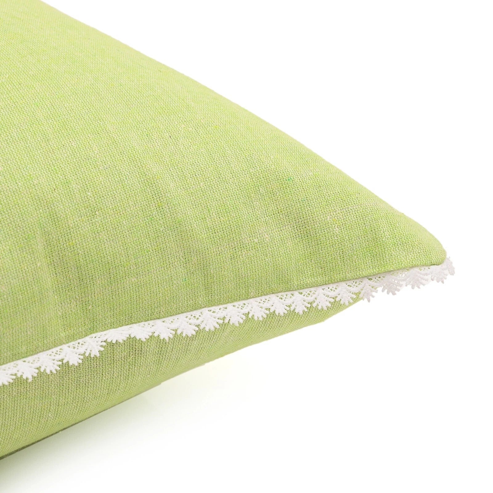Cushion Covers Case Cotton Throw Pillow Cover Sofa Home Decor Solid with Lace-S5