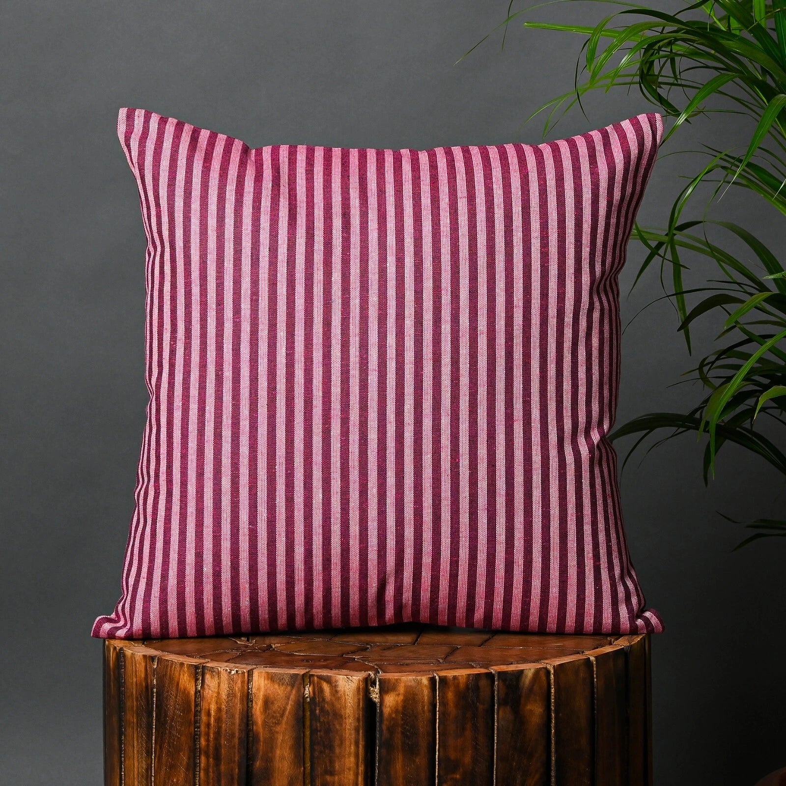Cotton Cushion Covers Throw Pillow Cover Case Striped Home Sofa Decor-Set of 2