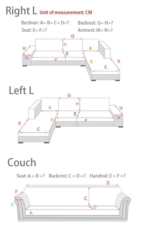 Sofa Seat Cushion Covers for Living Room Cushion Chaise Longue Corner L Shape