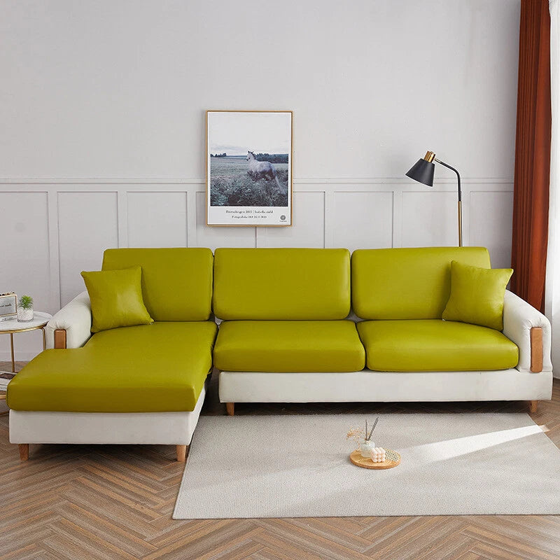 1 2 3 4 Seater PU Leather Sofa Cushion Cover Waterproof Sofa Couch Seat Cover