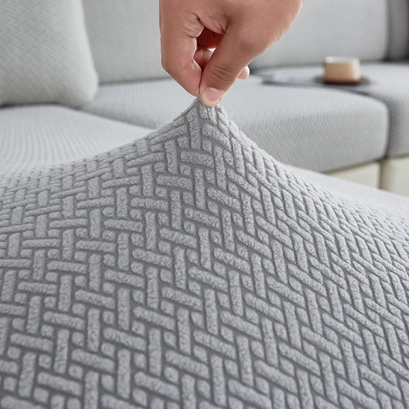 1 2 3 4 Seater Sofa Cushion Covers Jacquard Stretch Couch Seat Slipcover