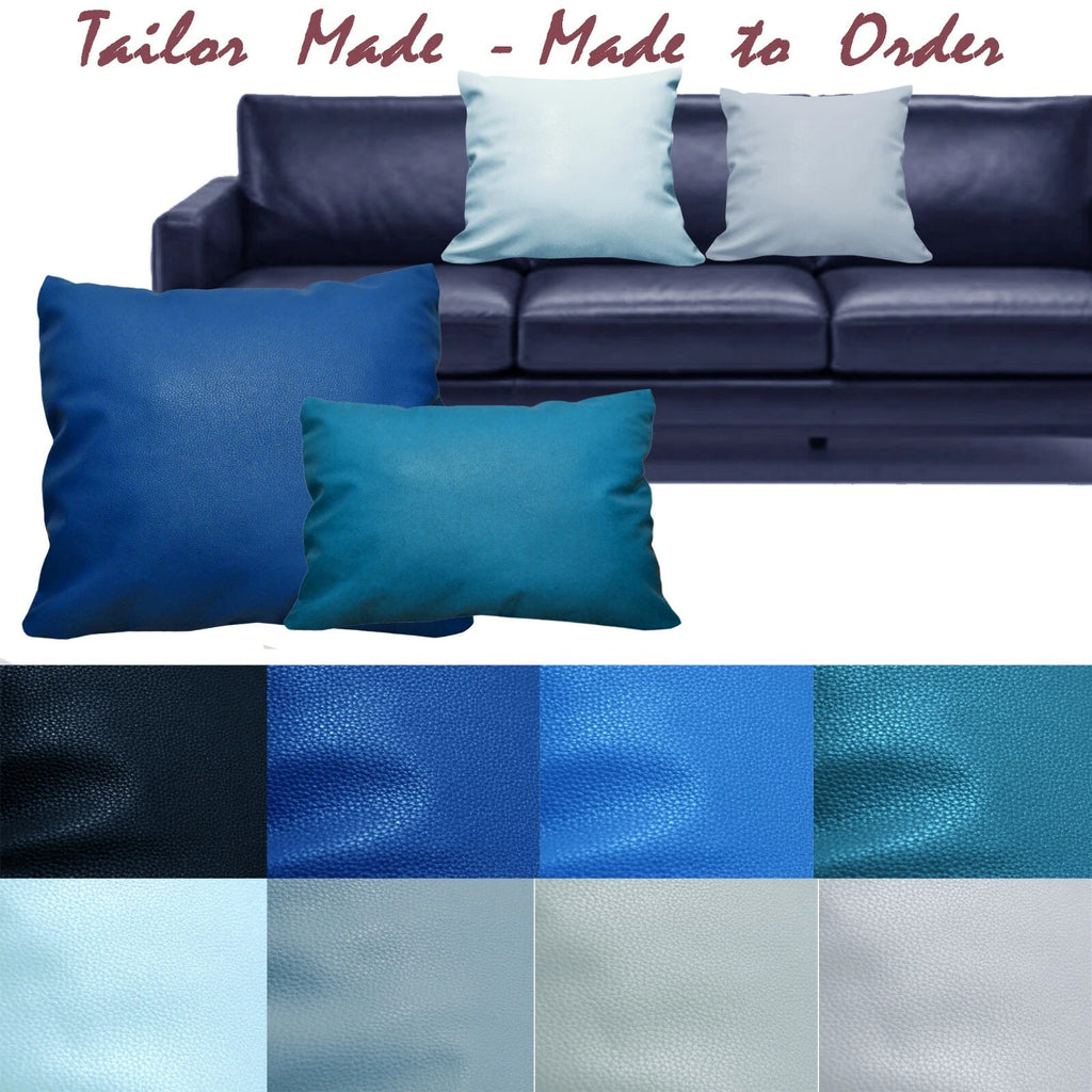 Tailor Made(Cover Only) Faux Leather Sofa Patio Bench Cushion Pillow Case Pb3