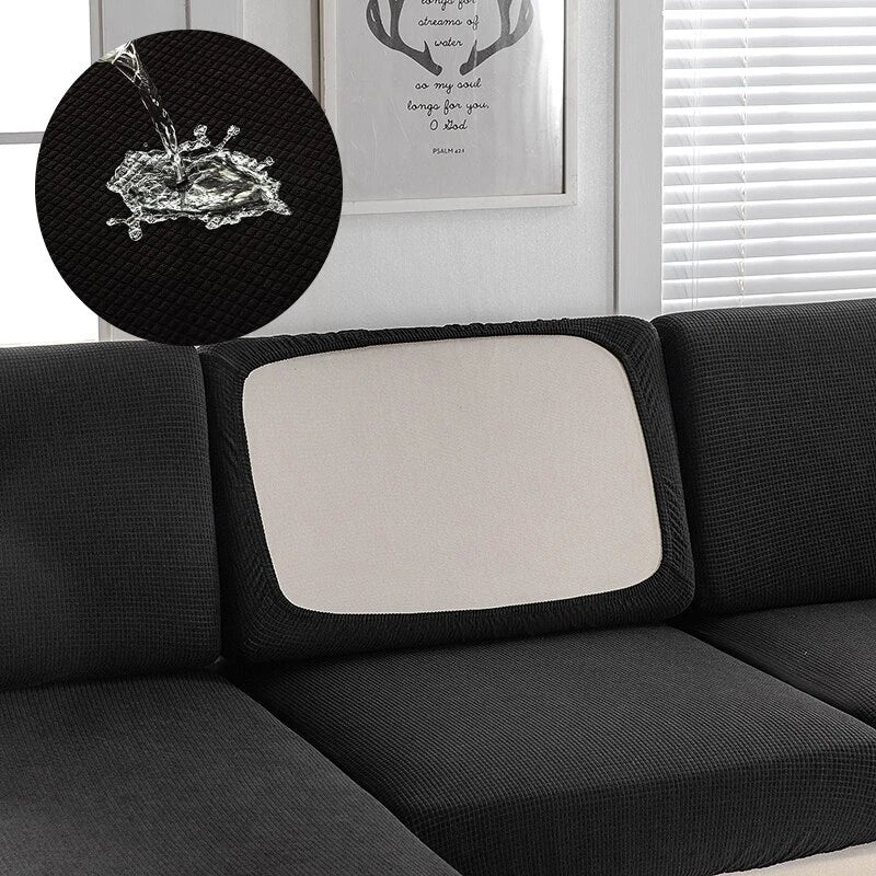 Waterproof Jacquard Sofa Cushion Cover Slipcover For Backrest Stretch Seat Cover