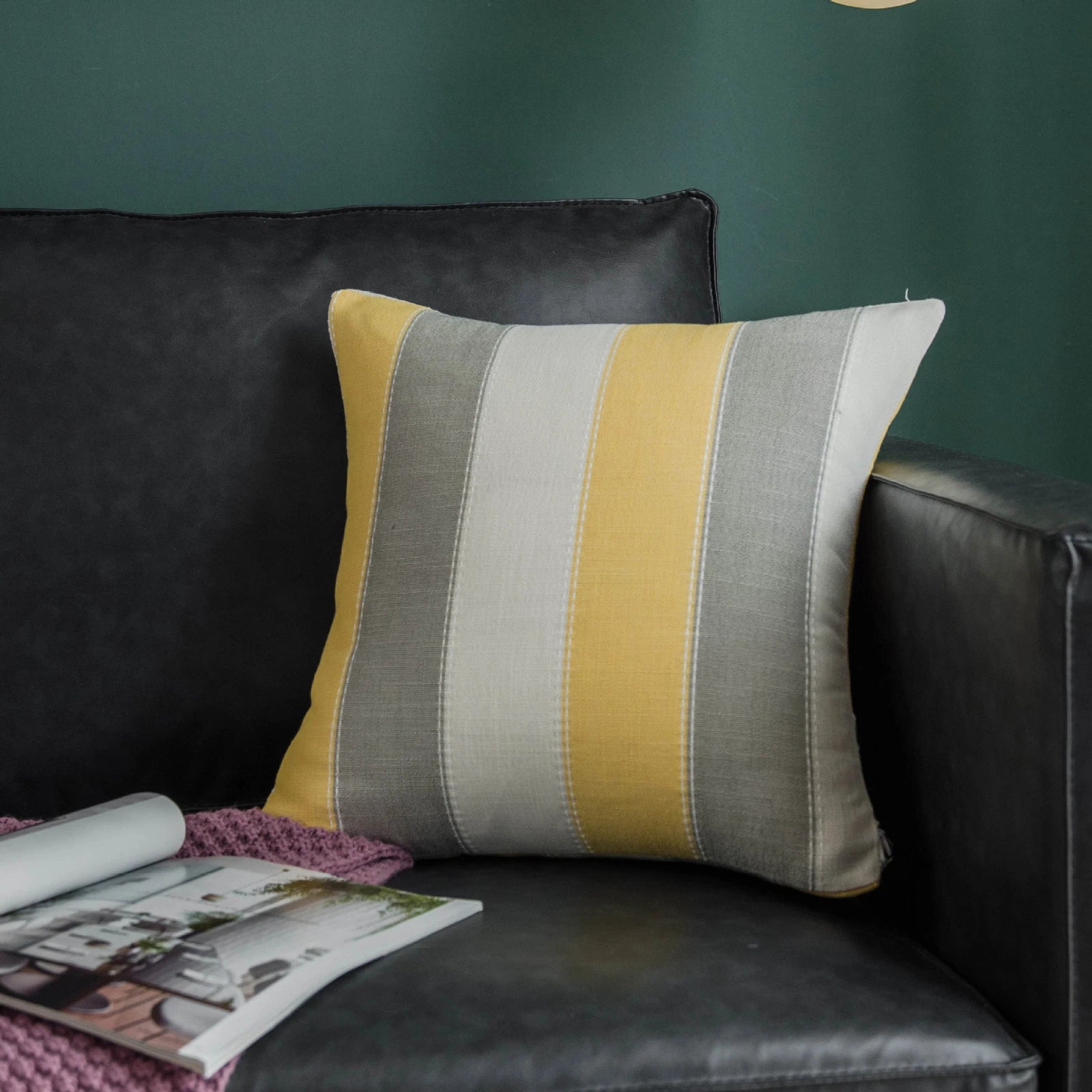 1pc Striped Square Pillowcase Sofa Throw Cushion Cover Bed Pillow Case 45cm 60cm