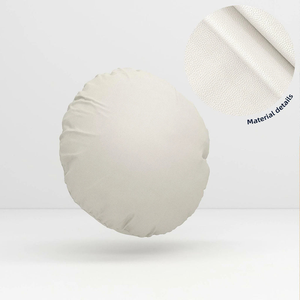 Pb045A Cushion Cover*Pearl White*Faux Leather synthetic Litchi Skin Sofa Seat