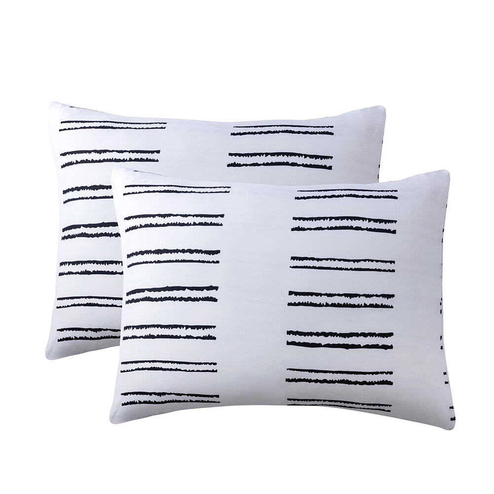 Boho Floral Theme Pillowcase Cover Home Sofa Cushion Cover Set of 2 Pillow Cases