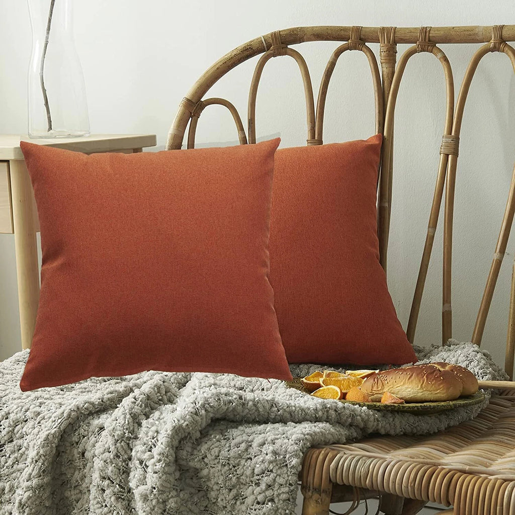 Outdoor Waterproof Cushion Cover Square Pillow Cases for Patio Tent Couch Sofa