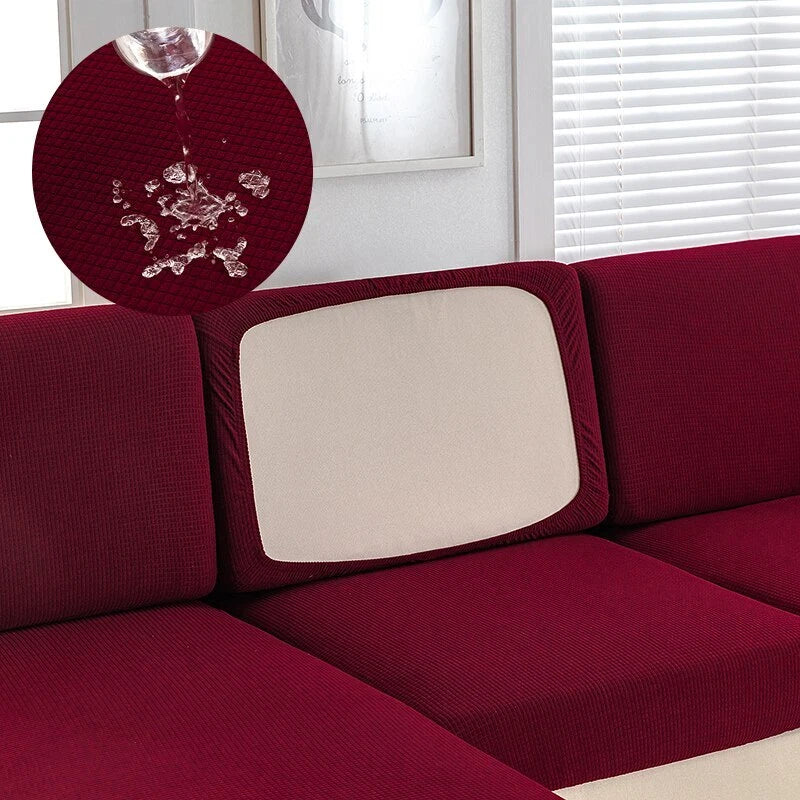 Waterproof Jacquard Sofa Cushion Cover Slipcover For Backrest Stretch Seat Cover