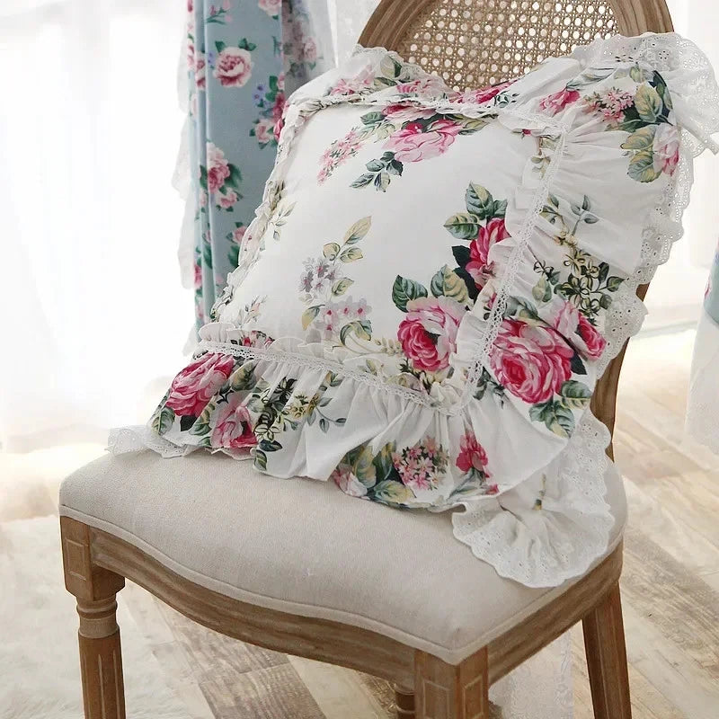 Lace Decorative Pillowcase Bed Pillow Case Princess Cushion Cover Sofa Cushions
