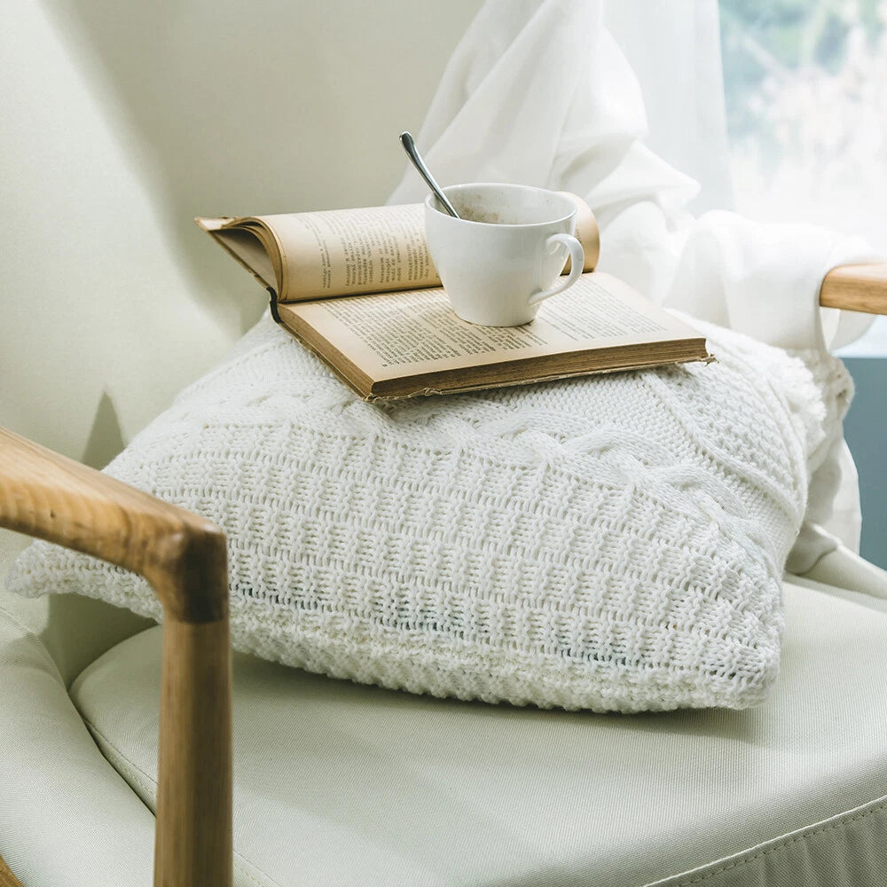 1pc Fashion Throw Pillow Case Sofa Waist Cushion Covers Knitted Home Bed Decor